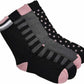 Bar III Men's 4-Pk. Socks Black Pink Combo Size 10-13