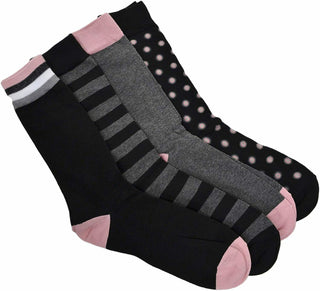 Bar III Men's 4-Pk. Socks Black Pink Combo Size 10-13