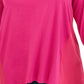 JM Collection Women's Plus Size Studded Mixed-Media Top Pink Size X-Large