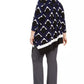 Alfani Women's Plus Size Printed High-Low Top Blue Size OX