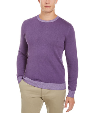 Tasso Elba Men's Crew Neck Sweater Purple Size X-Large