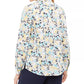 Charter Club Women's Cotton Floral-Print Shirt White Size Medium