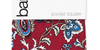Bar III Men's Lucas Paisley Pocket Square Red Size Regular