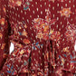 Style & Co Women's Printed Drawstring-Waist Top Red Size Large