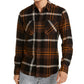 American Rag Men's Drew Plaid Flannel Shirt Black Size X-Small