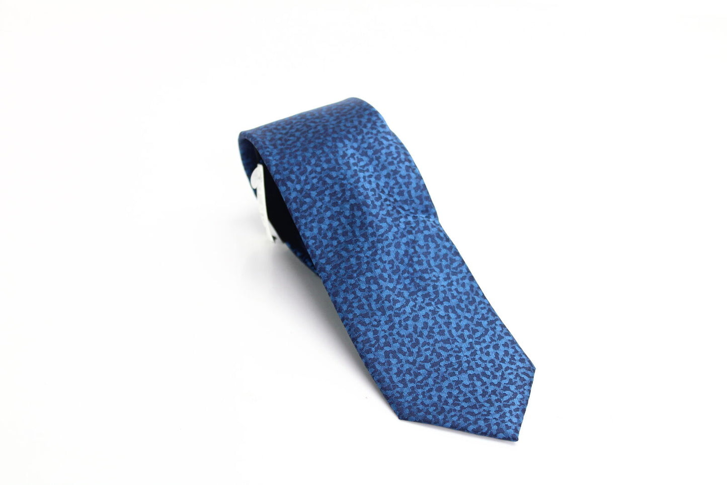 INC International Concepts Men's Classic Abstract Textured Tie Blue One Size