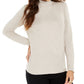 Style & Co Womne's Mock-Neck Top  Lt Beige Size Petite