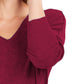 Style & Co Women's Drop-Shoulder V-Neck Tunic  Red Size Extra Small