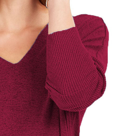 Style & Co Women's Drop-Shoulder V-Neck Tunic  Red Size Extra Small