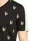 INC International Concepts Men's Skull Graphic V-Neck T-Shirt Black Size Large