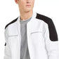 INC International Concepts Men's Portrait Track Jacket White Size Large