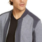 INC International Concepts Men's Pieced Colorblocked Textured Knit Bomber Jacket Gray Size 3 Extra Large