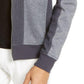 INC International Concepts Men's Pieced Colorblocked Textured Knit Bomber Jacket Gray Size 3 Extra Large