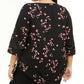 Alfani Women's Plus Size Printed Pointed-Hem Top Black Size 3X