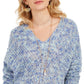Style & Co Women's V-Neck Dolman-Sleeve Sweater Large
