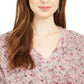 Style & Co Women's V-Neck Dolman-Sleeve Sweater Pink Medium