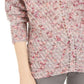 Style & Co Women's V-Neck Dolman-Sleeve Sweater Pink Medium