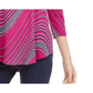JM Collection Women's Swirl-Print T-Shirt Pink Size Extra Large