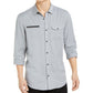 INC International Concepts Men's Lyocell Shirt Grey Size Medium