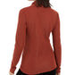 INC International Women's Metallic-Knit Turtleneck Sweater Brown Size Medium