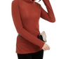 INC International Concepts Women's Shimmer Turtleneck Brown Size Large