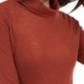 INC International Concepts Women's Shimmer Turtleneck Brown Size Large