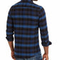 American Ran Men's Plaid Collared Shirt Classic Size Large