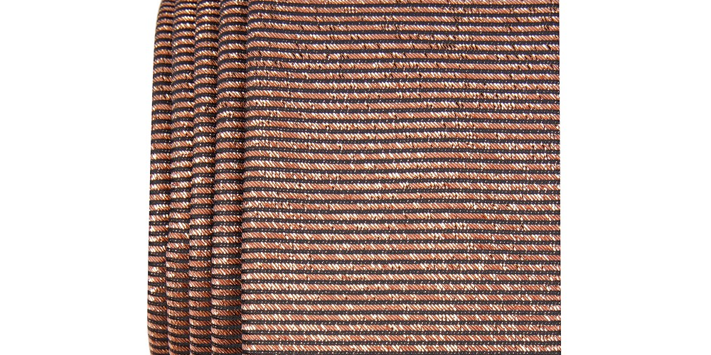 INC International Concepts Men's Solid Metallic Tie Brown Size Regular