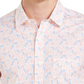 Club Room Men's Tennis Player Print Shirt White Size Large