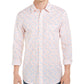 Club Room Men's Tennis Player Print Shirt White Size Medium
