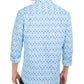 Club Room Men's Circle Print Shirt  Light Blue Size 2 Extra Large