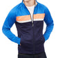 Club Room Men's Chevron Track Jacket Laser Blue Size X-Large