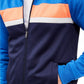 Club Room Men's Chevron Track Jacket Laser Blue Size X-Large
