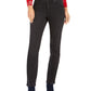 Style & Co Women's Tummy-Control Straight-Leg Jeans Black Smudge Size 14