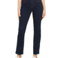 Style & Co Women's Tummy-Control Straight-Leg Jeans Black Size 8