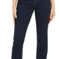 Style & Co Women's Tummy-Control Straight-Leg Jeans Black Size 8