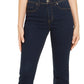 Style & Co Women's Tummy-Control Straight-Leg Jeans Black Size 8