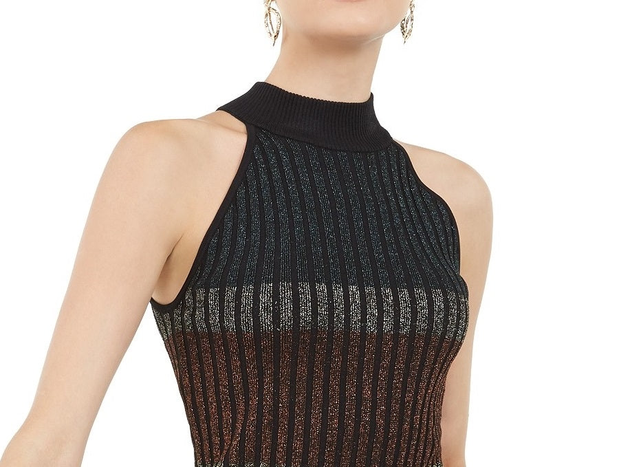 INC International Concepts Women's Mock-Neck Sweater Tank Top Bronze Size Extra Small