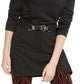 INC International Concepts Women's Belted Tunic Sweater Dark Charocoal Size Extra Small