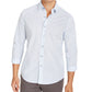 Tasso Elba Men's Stretch Foulard Print Shirt Blue Size Medium