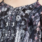 INC International Concepts Women's Plus Size Printed Cold-Shoulder Top Navy Size 2X