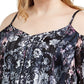 INC International Concepts Women's Plus Size Printed Cold-Shoulder Top  Cordelia Patch Size 1X
