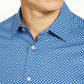 Tasso Elba Men's Marcello Printed Shirt Blue Size Extra Large