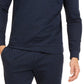 Alfani Men's Classic-Fit Stretch Stripe Knit Sweatshirt Navy