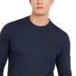 Alfani Men's Classic-Fit Stretch Stripe Knit Sweatshirt Navy Size Large