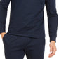 Alfani Men's Classic-Fit Stretch Stripe Knit Sweatshirt Navy Size Medium
