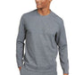 Alfani Men's Classic Fit Stretch Stripe Knit Sweatshirt Gray