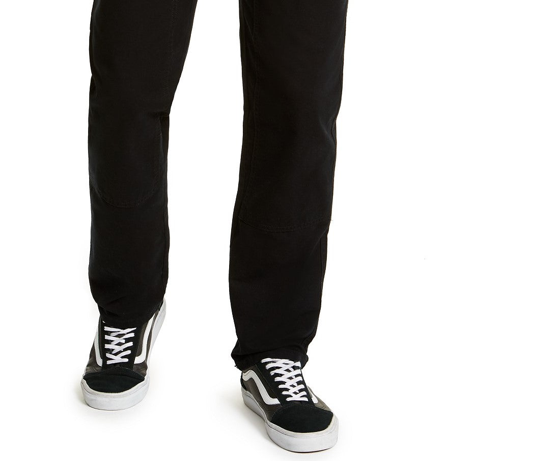 Sun + Stone Men's Rowland Relaxed Fit Carpenter Pants Deep Black Size 32x30