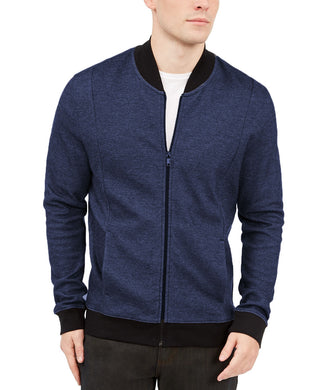 Alfani Men's Zip-Front Sweater Jacket Navy Size 2 Extra Large