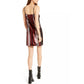 Bar III Women's Sequin Striped Dress Black Size Large